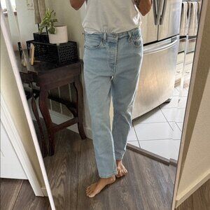 Vintage faded light blue Classic 501 Jeans size 28